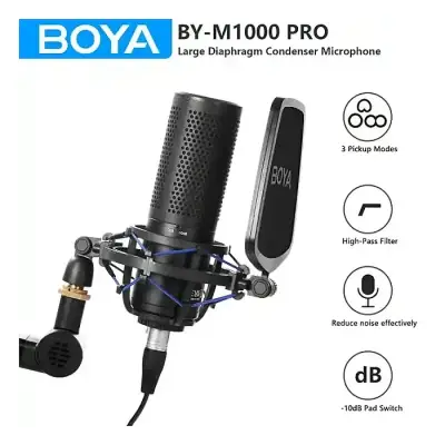 BOYA BY-M1000 Pro Large-Diaphragm Condenser Microphone